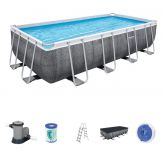 Bestway Frame Pool Set 549 x 274 Rattan 56998