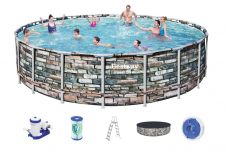 Bestway Steel Pro Pool Set 610x132 Multicolor 56883