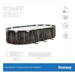 Bestway Power Steel Oval Frame Pool Set 732 x 366 5611T