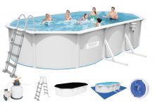 Bestway Stahlwandpool Set oval 