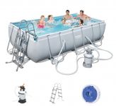 Bestway Power Steel Pool Set 404 x 201 mit Sandfilter 56442