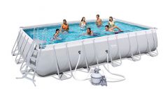 Bestway Rectangular Frame Pool Set 671 x 366  mit Sandfilter 564