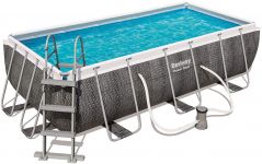 Bestway Frame Pool Set 404 x 201 Rattan 56721