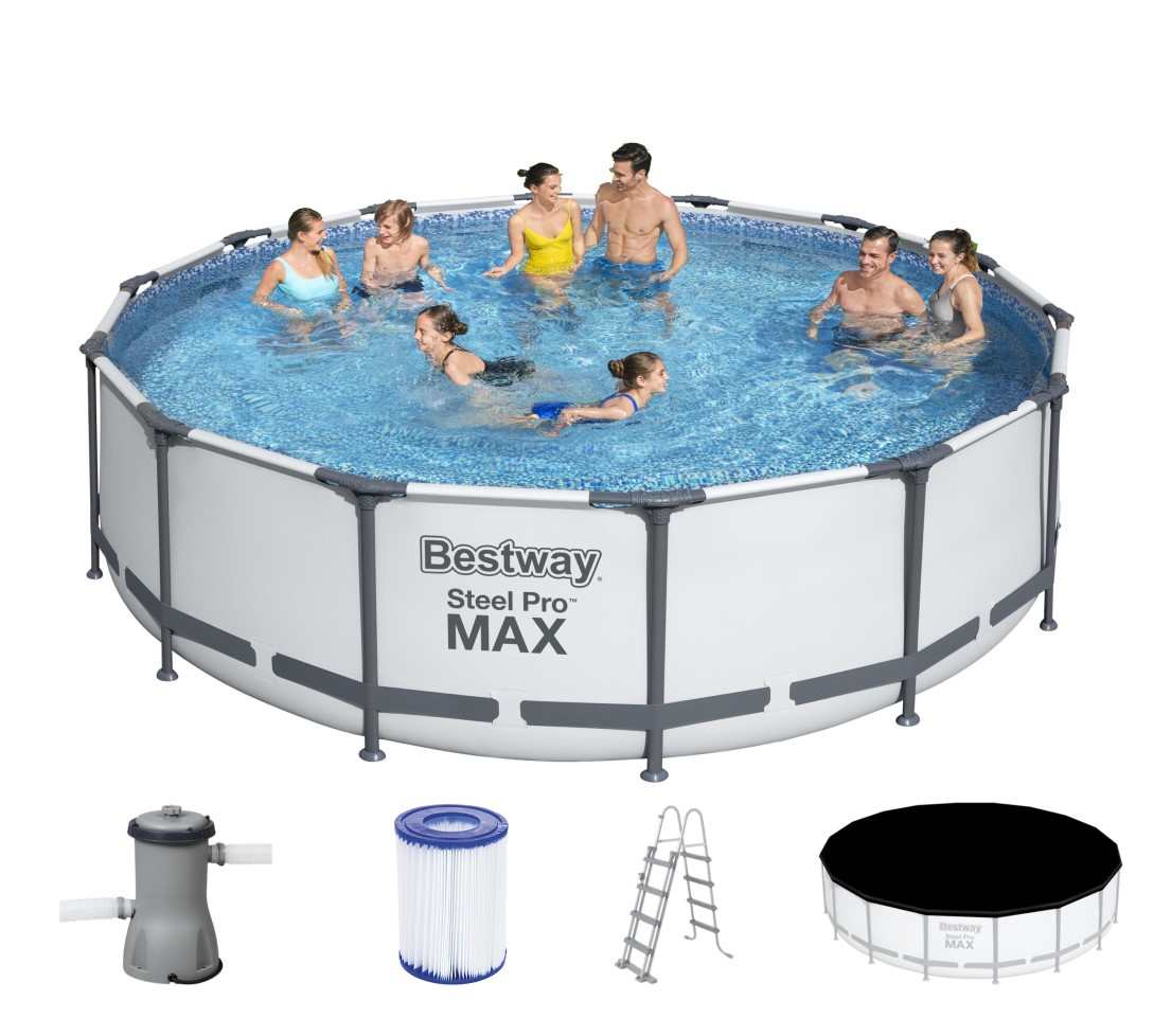 Bestway Steel Pro MAX Frame Pool Komplett Set 427x107 56950