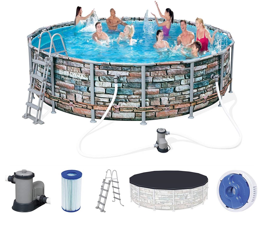 Bestway Steel Pro Pool Set 488x122 Multicolor 56966