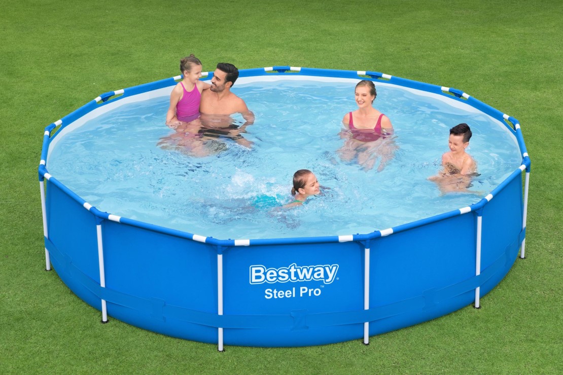 Bestway Steel Pro Frame Pool 396x84cm + Pumpe 5612E