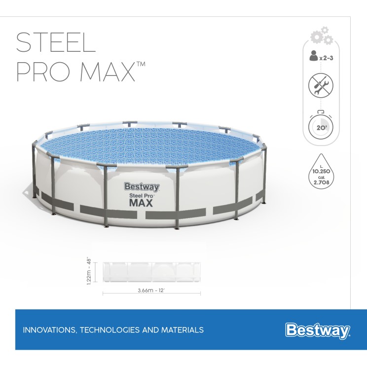 Bestway Steel Pro MAX Frame Pool 366x122 Komplettset 56420 B-Ware