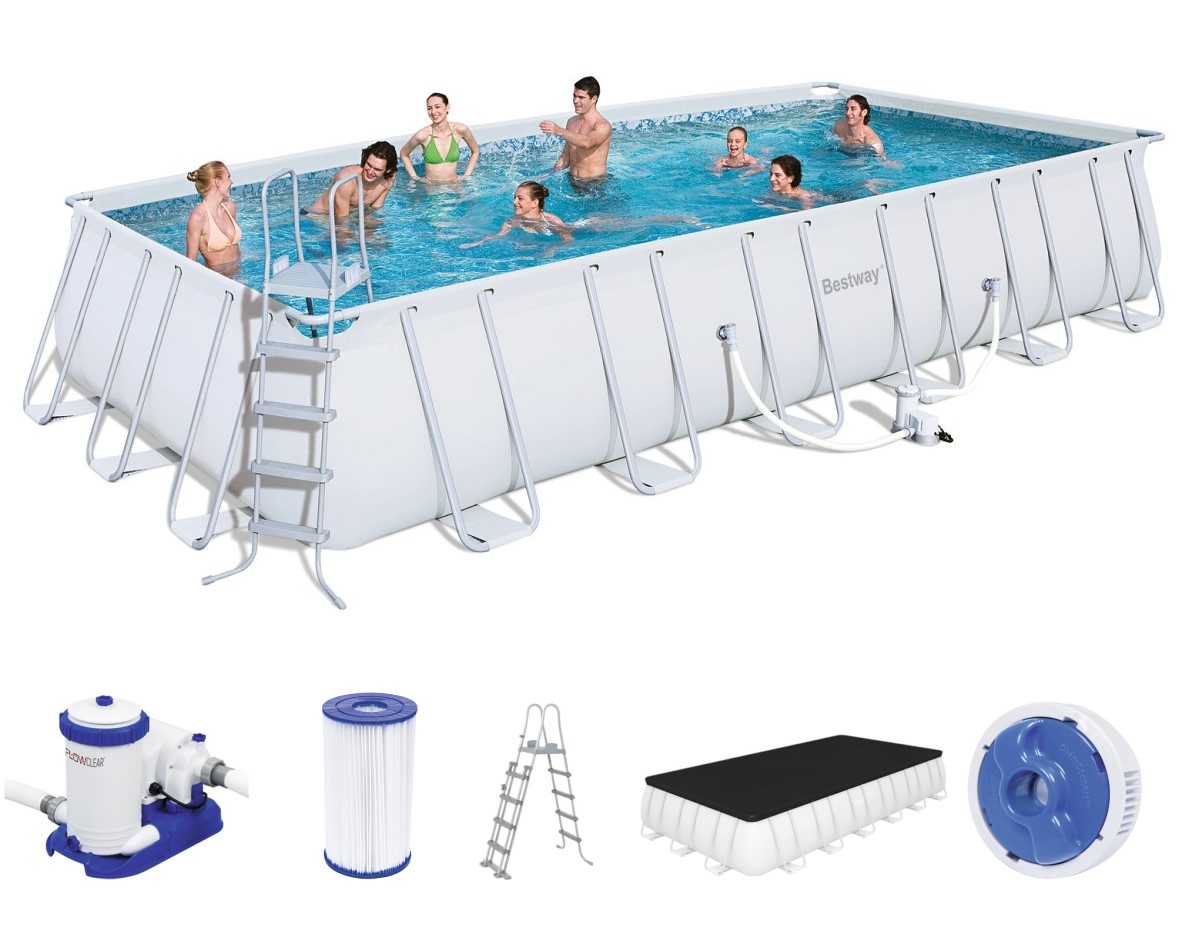 Bestway Power Steel Frame Pool Set 732 x 366 56474