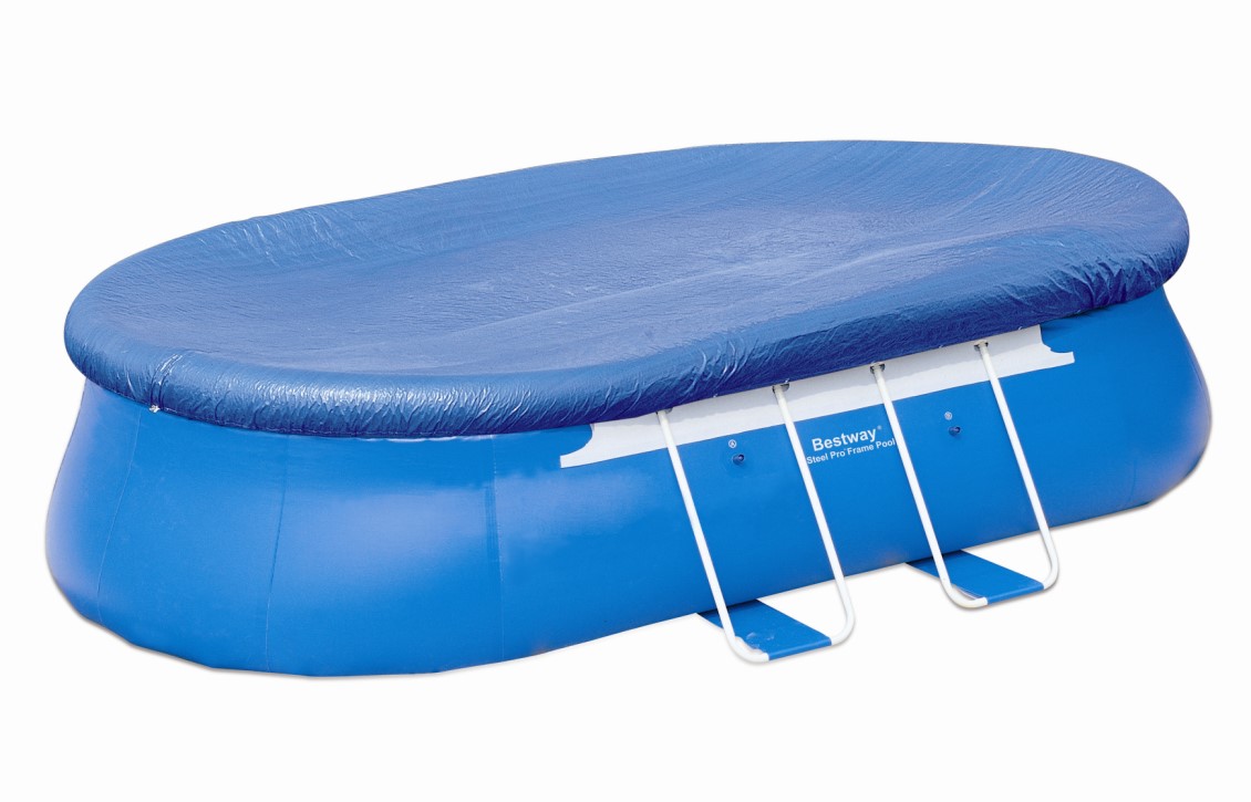 Bestway Abdeckplane 610 x 366 f?r Oval Fast Set Pool 58136