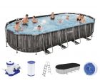 Bestway Power Steel Oval Frame Pool Set 732 x 366 5611T