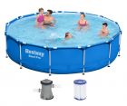 Bestway Steel Pro Frame Pool 396x84cm + Pumpe 5612E